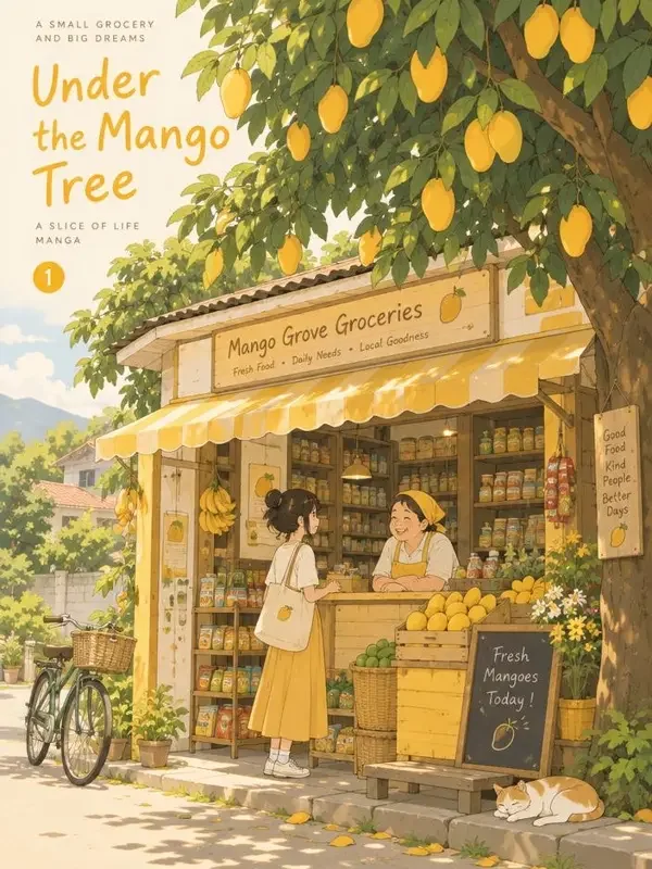 芒果树下的杂货铺封面：日常、治愈、温情题材作品