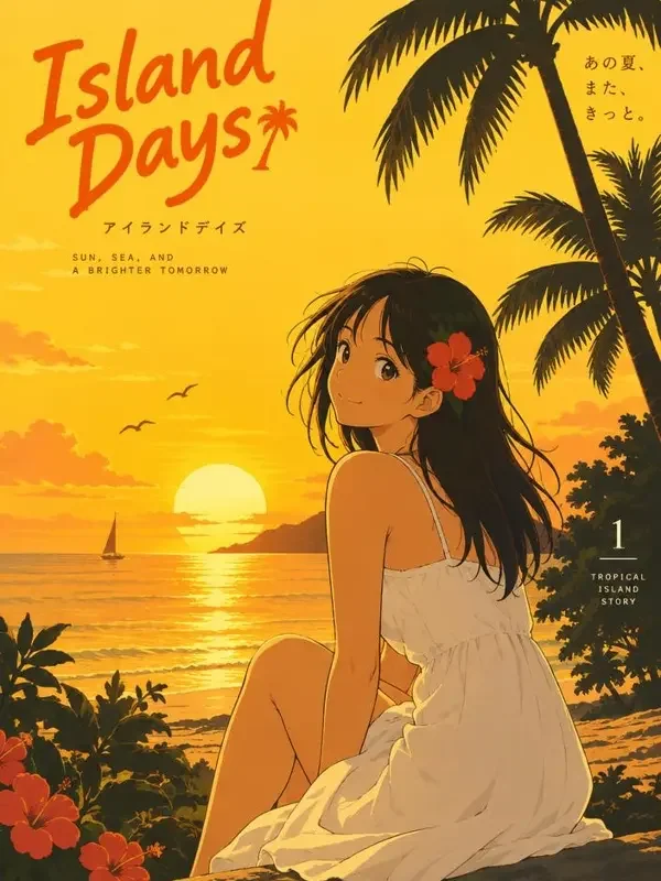 落日岛的夏天封面：青春、日常、治愈题材作品