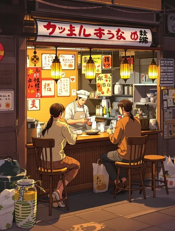 彩虹食堂的晚班封面：美食、日常、治愈题材作品